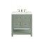 James Martin Vanities Breckenridge 30in Single Vanity, Smokey Celadon w/ 3 CM Ethereal Noctis Top 330-V30-SC-3ENC - alternate 1